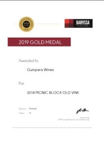 2019 Medal Certificates Gumpara Wines 1